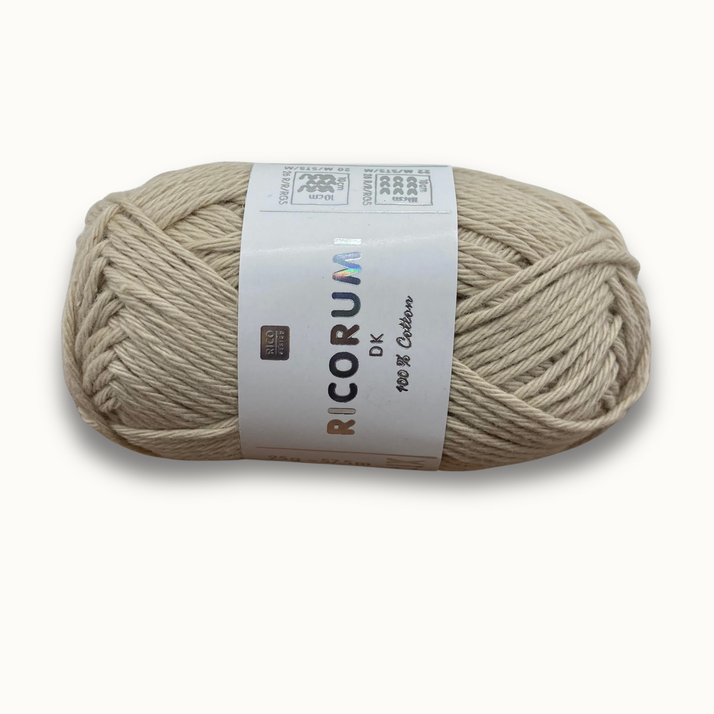 Baumwollgarn CREATIVE RICORUMI DK 25G | Farbe 051 Kitt